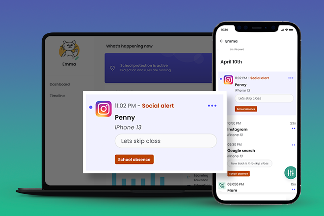 Qustodio Social Media Alerts